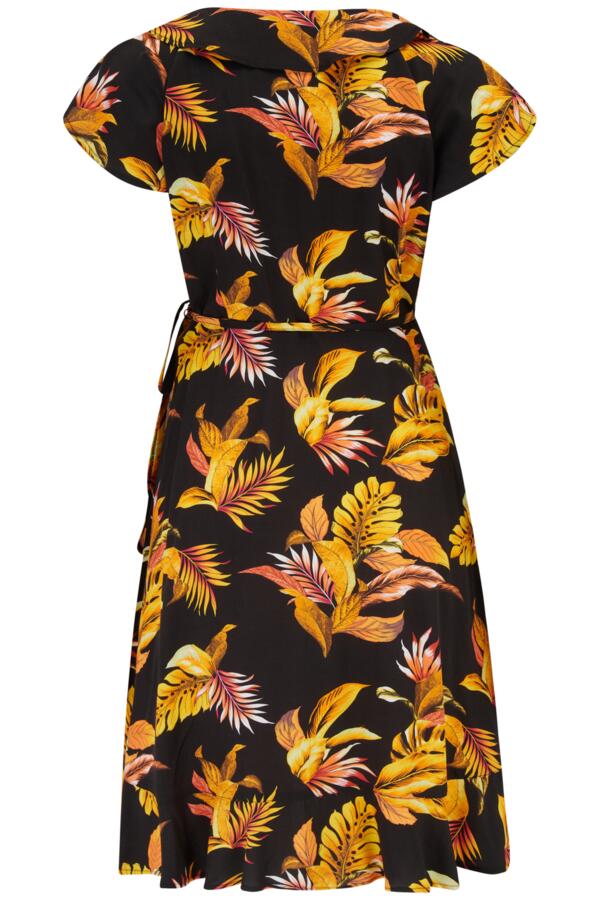 Woven Frill Wrap Dress