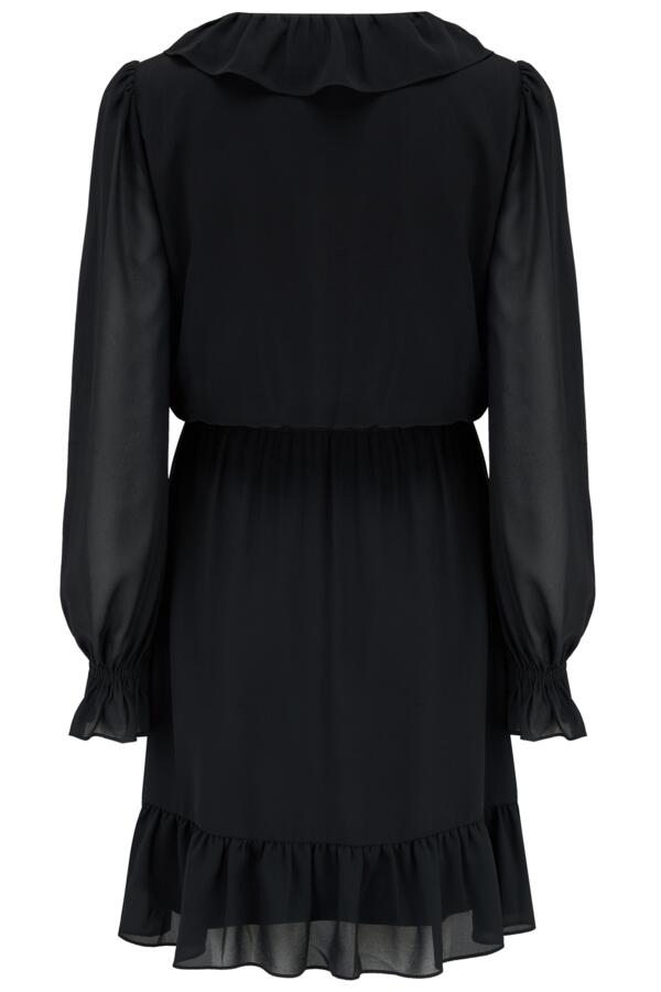 Nico Fuller Bust Frill Detail Chiffon Dress