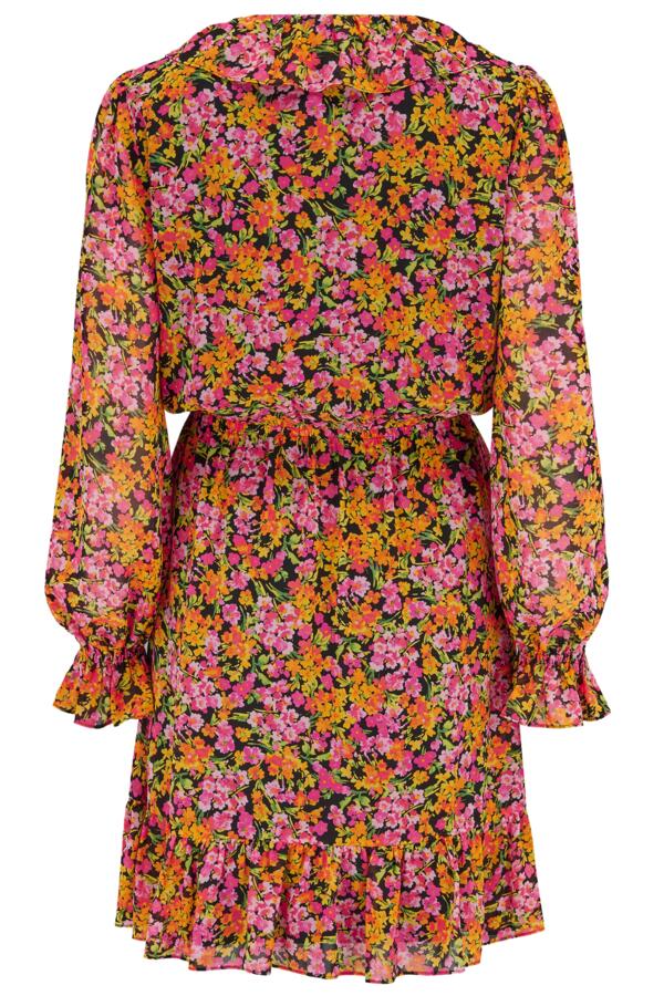 Nico Fuller Bust Frill Detail Chiffon Dress