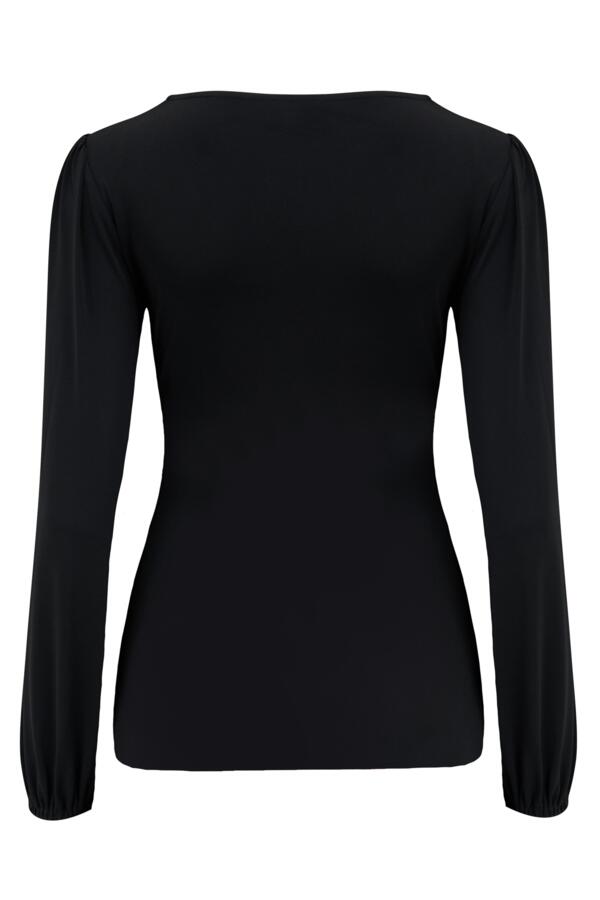 Bianca Cut Out Detail Slinky Stretch Top