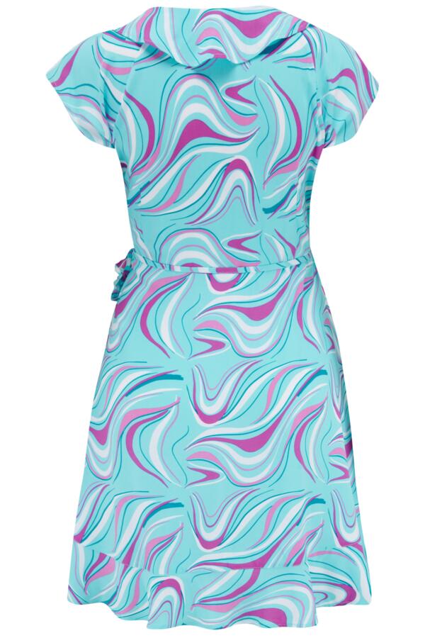 Woven Frill Wrap Dress