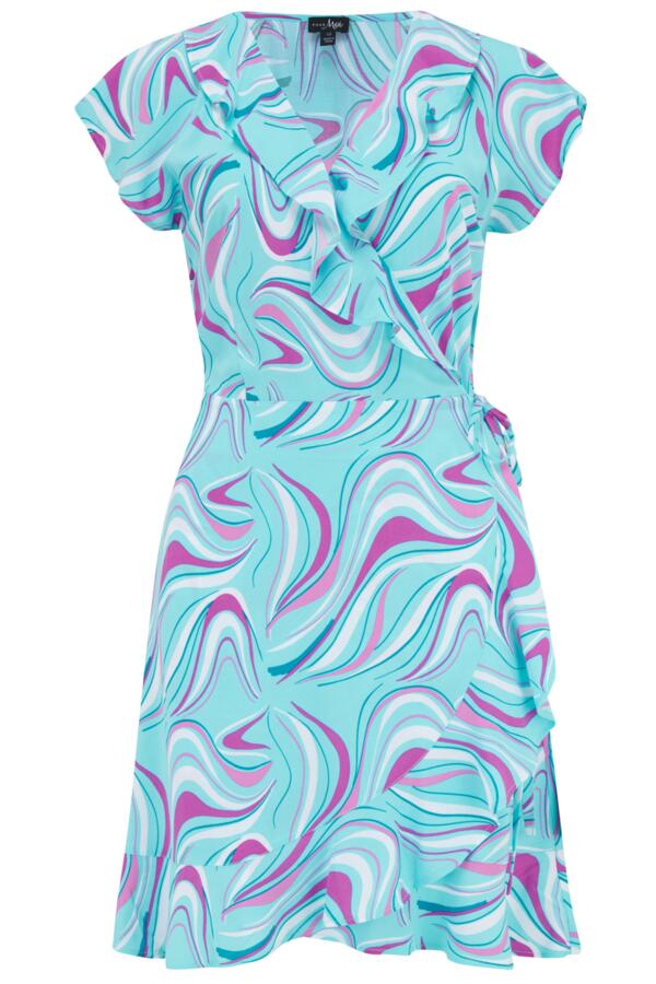 Woven Frill Wrap Dress
