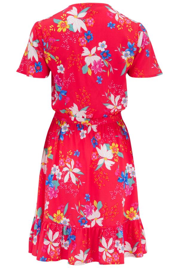 Woven Tiered Wrap Dress