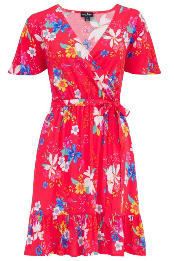 Woven Tiered Wrap Dress