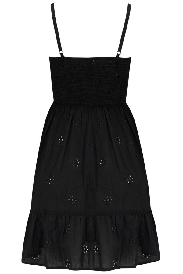 Strappy Tie Front Broderie Beach Sundress