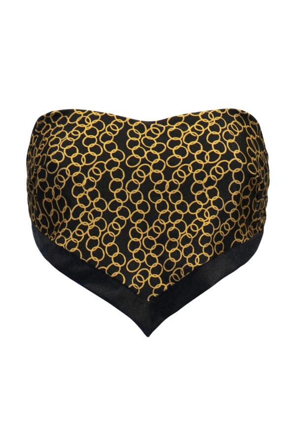 Casablanca Underwired Strapless Scarf Bikini Top
