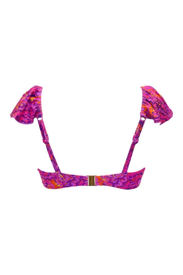 Bermuda Underwired Non-Padded Frill Bikini Top