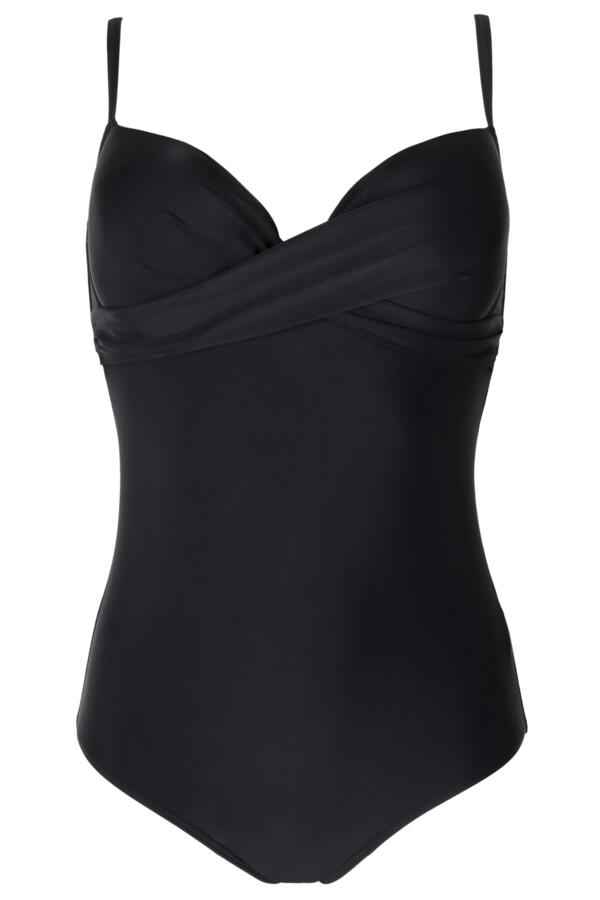 Free Spirit Lightly Padded Underwired Twist Front Tummy Control Swimsuit