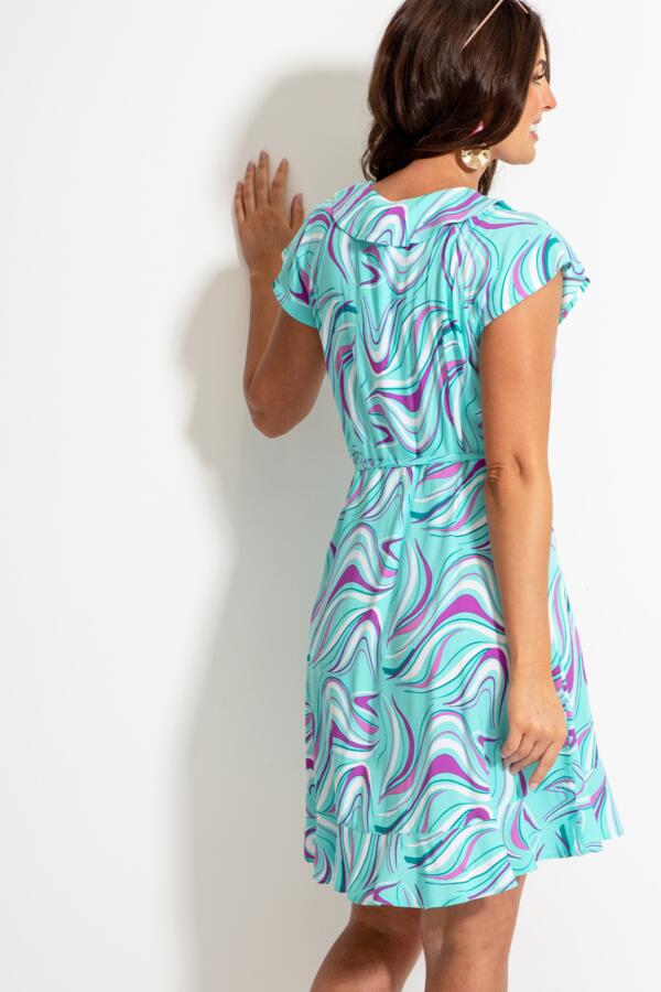 Woven Frill Wrap Dress