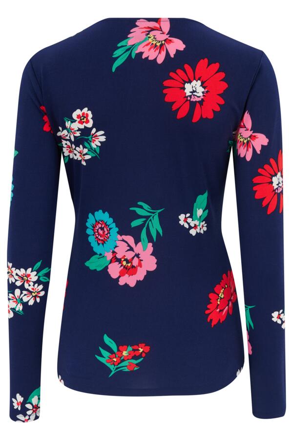Bryony Fuller Bust Slinky Jersey Long Sleeve Wrap Top