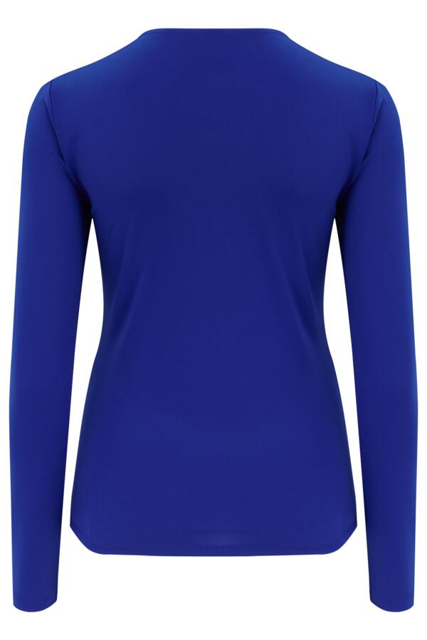 Bryony Fuller Bust Slinky Jersey Long Sleeve Wrap Top