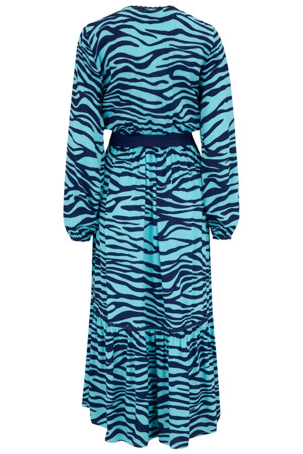 Amara Fuller Bust Wrap Front Tiered Woven Midi Dress