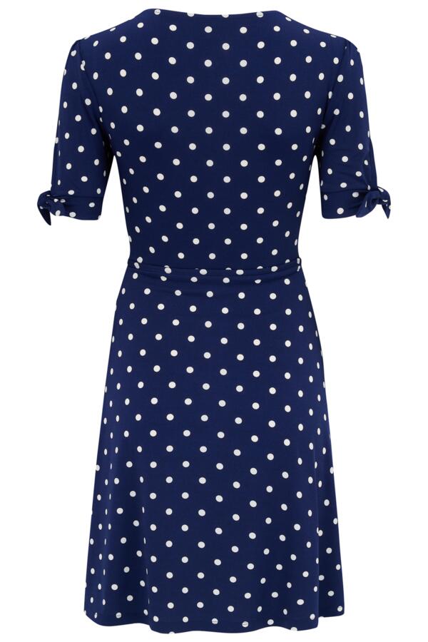 Bella Fuller Bust Slinky Stretch Tie Sleeve Tea Dress