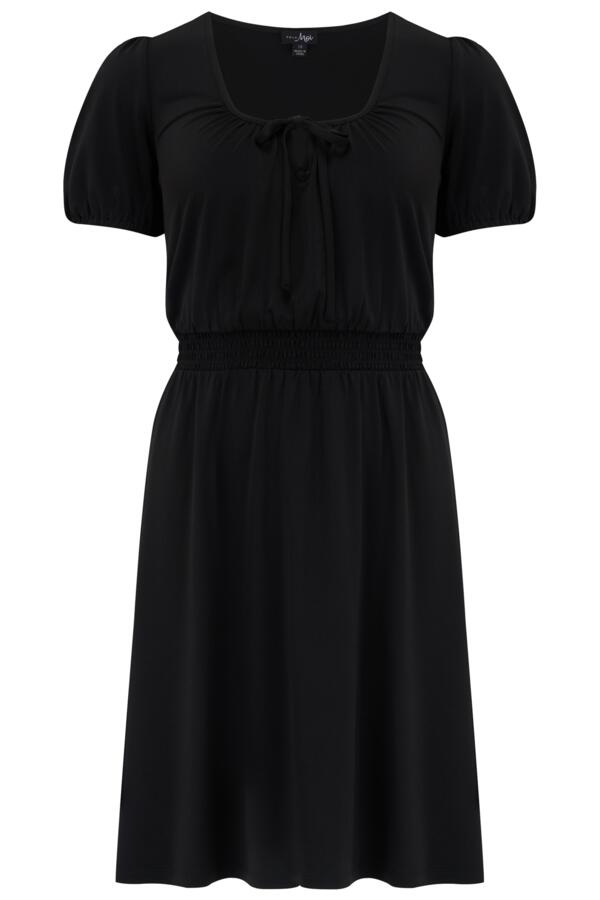 Evangeline Fuller Bust Gathered Neckline Slinky Jersey Dress