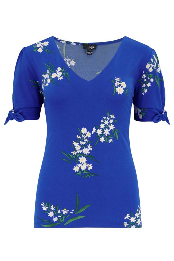 Bella Fuller Bust V-Neck Slinky Stretch Top