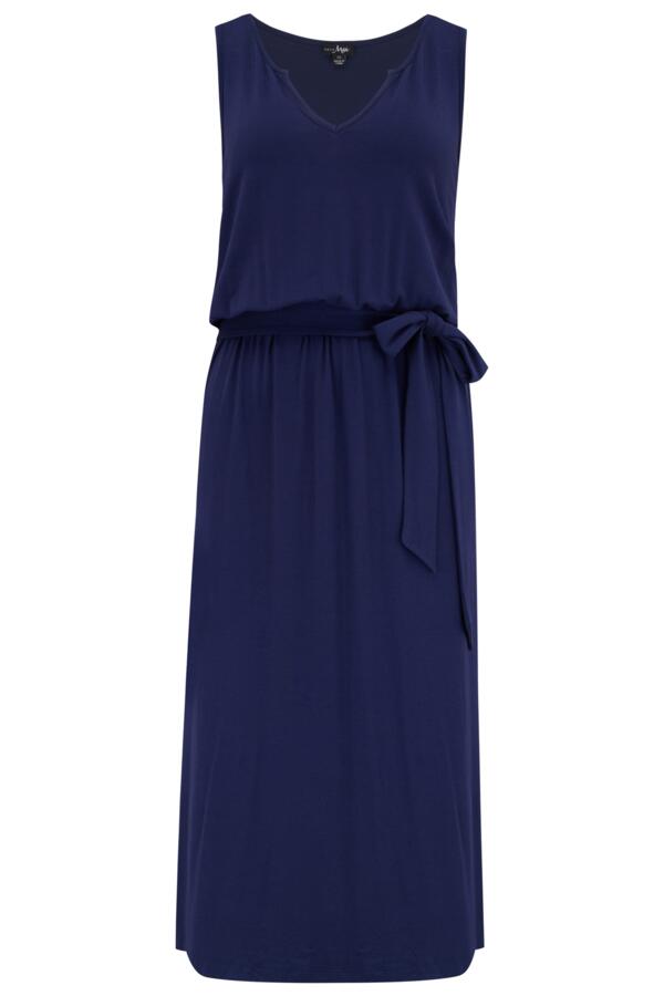 Jessie Fuller Bust Notch Neck Stretch Midi Dress
