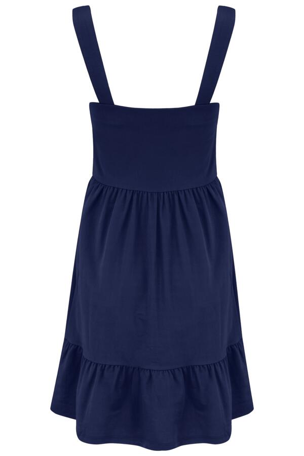Lena Fuller Bust Pique Jersey Tiered Short Dress