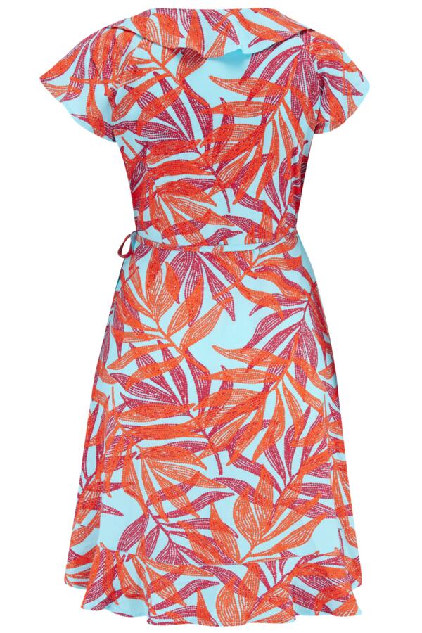 Woven Frill Wrap Dress