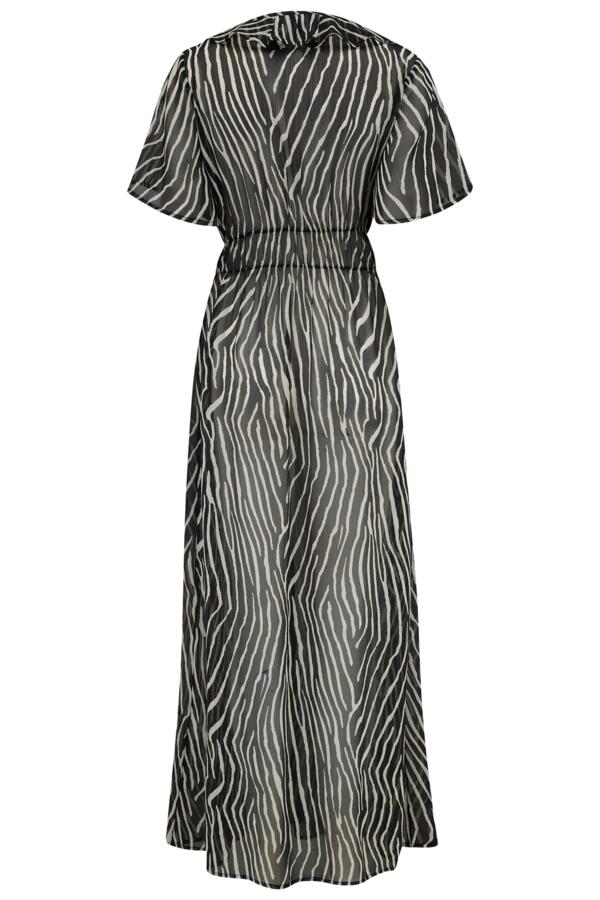 Frill Detail Double Tie Chiffon Kimono