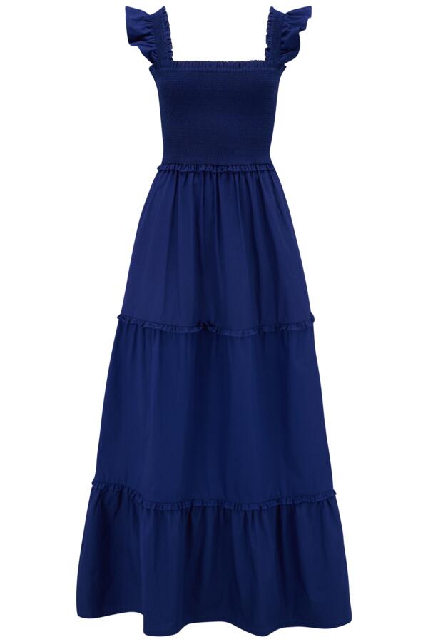 Lucy Cotton Poplin Tiered Maxi Dress