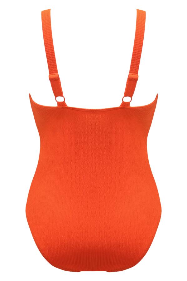 Cali Ribbed Texture Ring Underwired Tummy Control Swimsuit