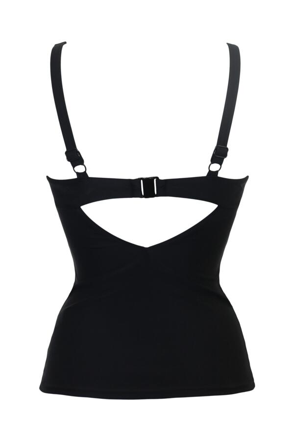 Space Twist Front Non-Wired Tankini Top