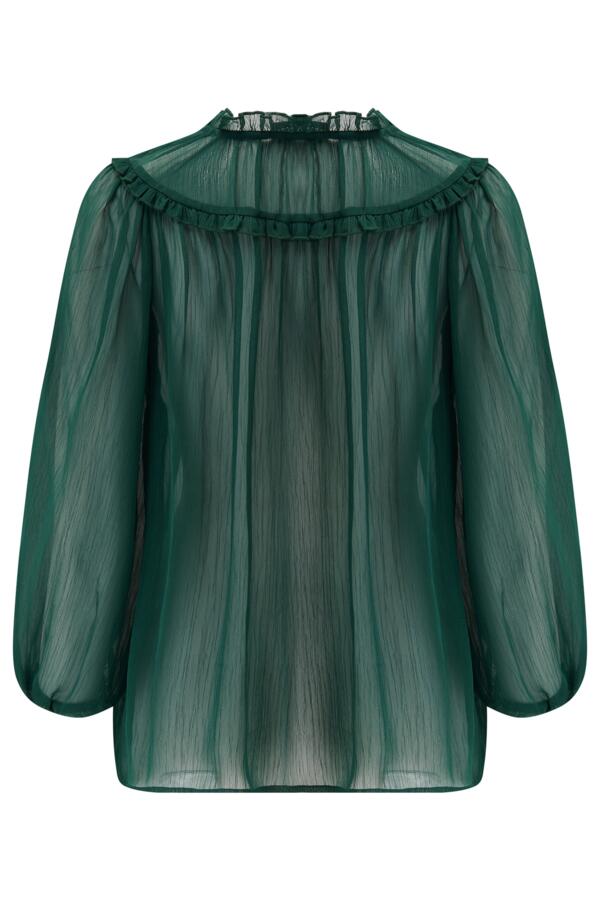 Sian Fuller Bust Chiffon 3/4 Sleeve Boho Blouse