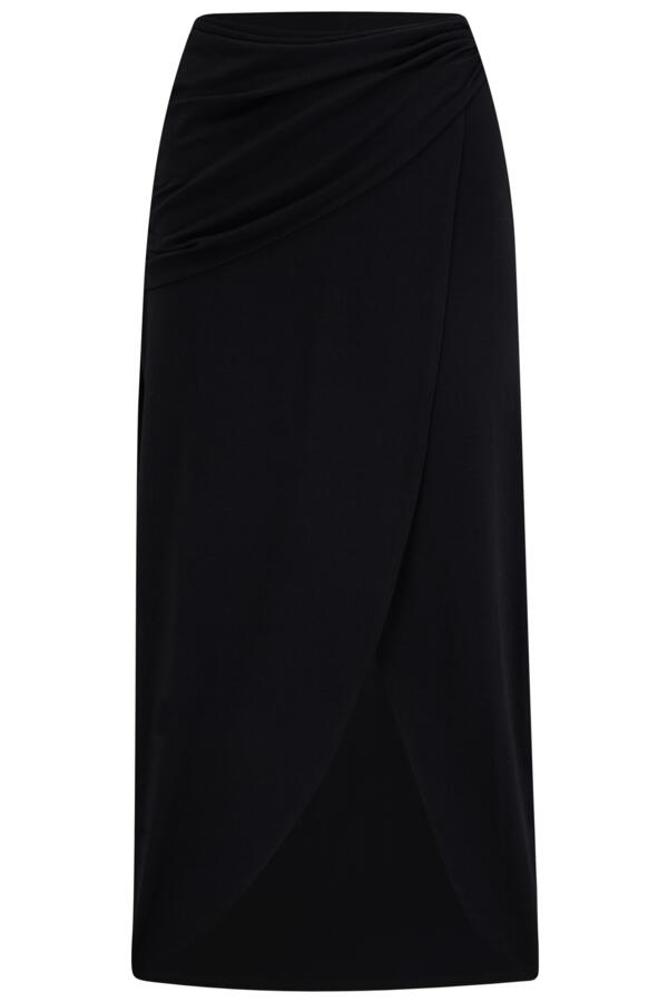 Cleo Jersey Wrap Midi Skirt