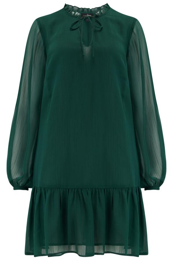 Sian Chiffon Long Sleeve Tiered Boho Dress