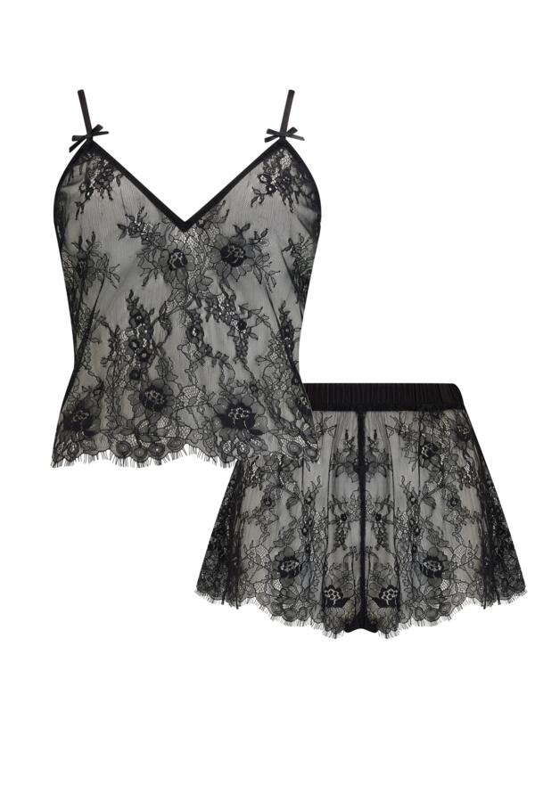 For Your Eyes Only Lace Cami and Short Set