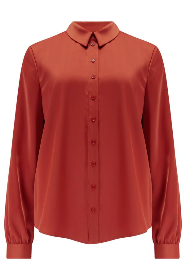 Millie Fuller Bust Satin Woven Shirt