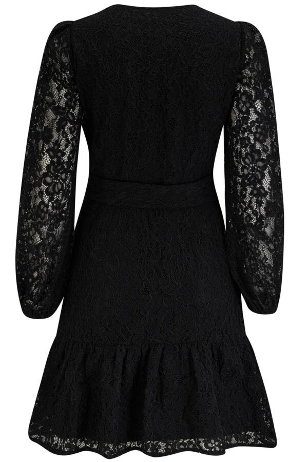 Lorena Fuller Bust Corded Lace Fitted Dress with Belt