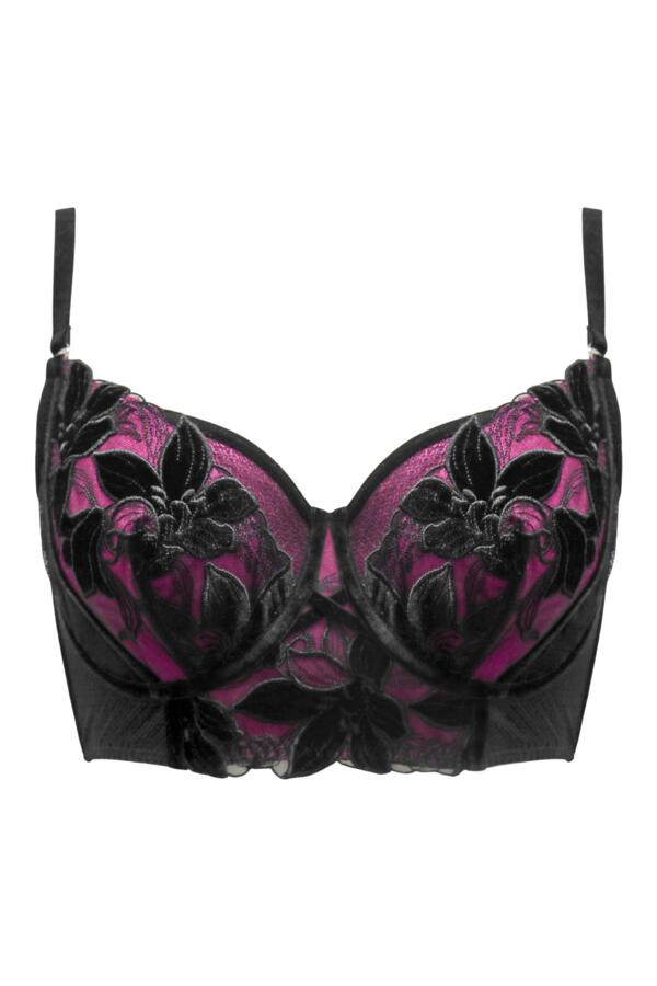 Icon Velvet Non-Padded Underwired Longline Bra
