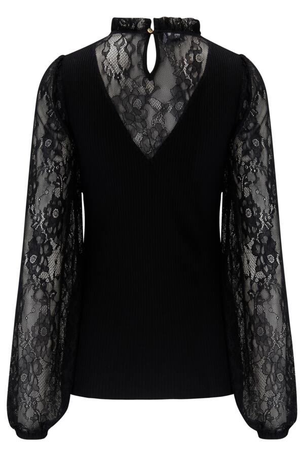 Dakota Lace Sleeve Knit Jumper