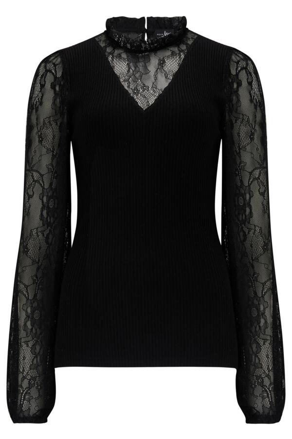 Dakota Lace Sleeve Knit Jumper