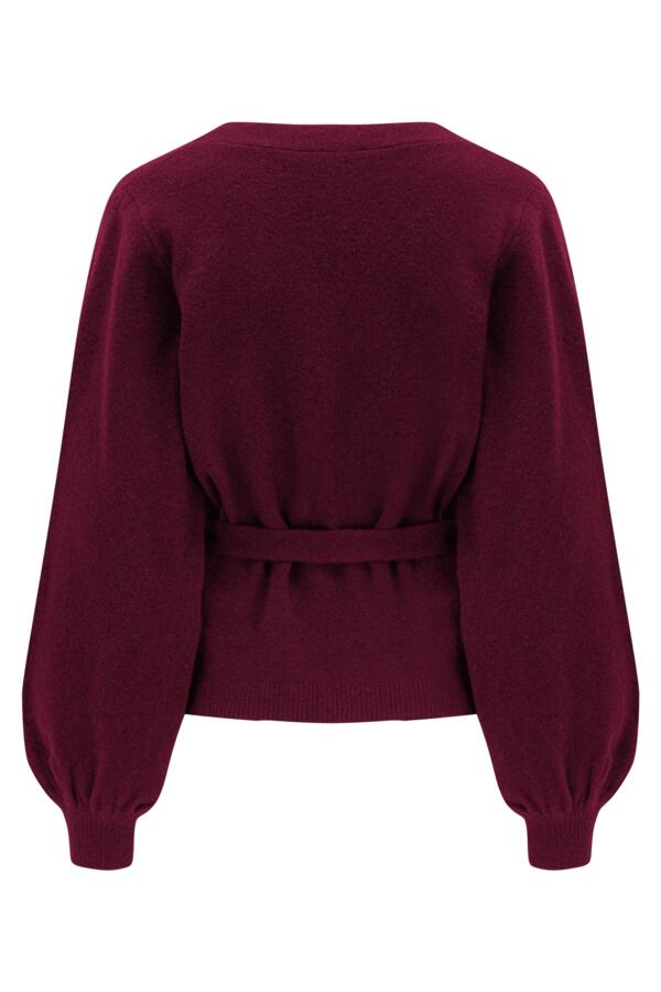 Elle Fuller Bust Knit Wrap Top