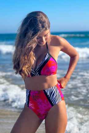 In The Mix High Waist Control Brief  - Animal Mix