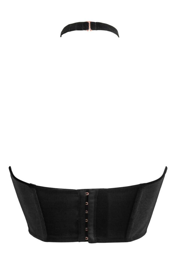India Velvet Luxe Metallic Lace Halterneck Longline