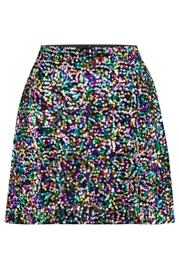 Selena Velvet Sequin Mini Skirt