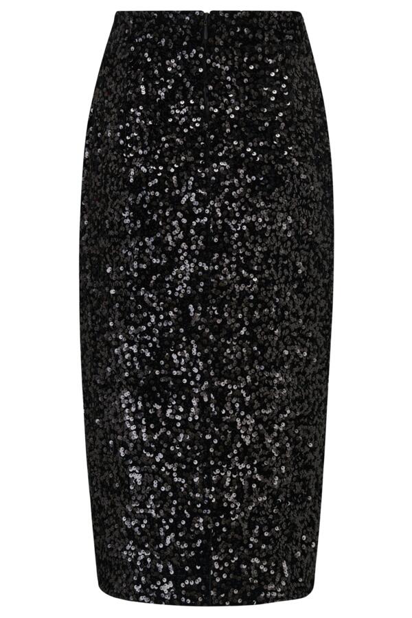 Selena Velvet Sequin Pencil Skirt
