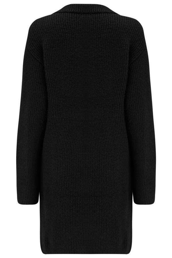 Frankie Fuller Bust Quarter Zip Chunky Knit Dress