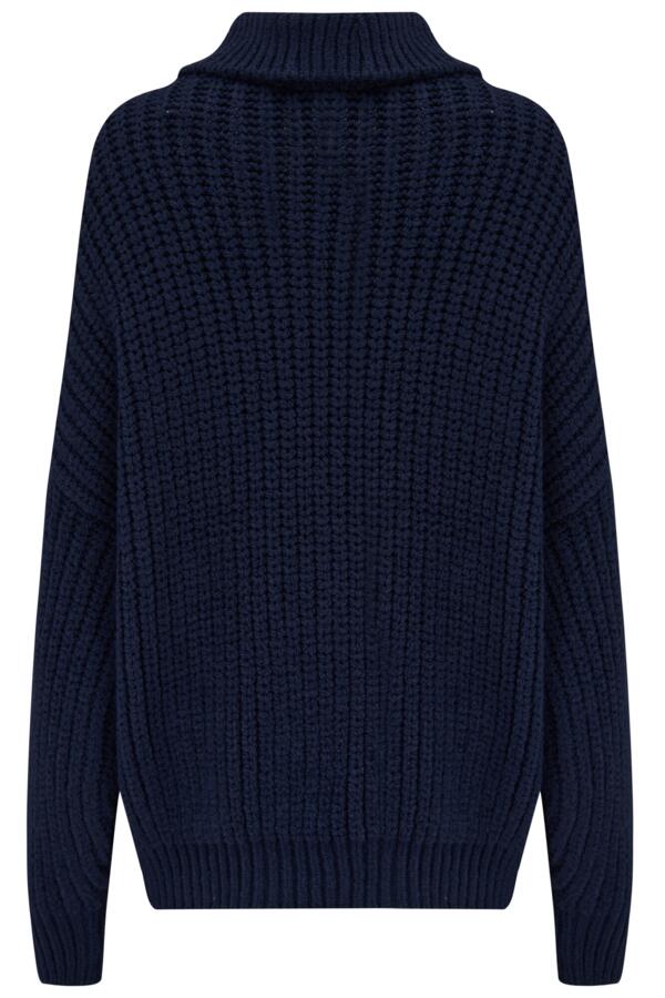 Alice Chunky Cable Knit Roll Neck Knit Jumper
