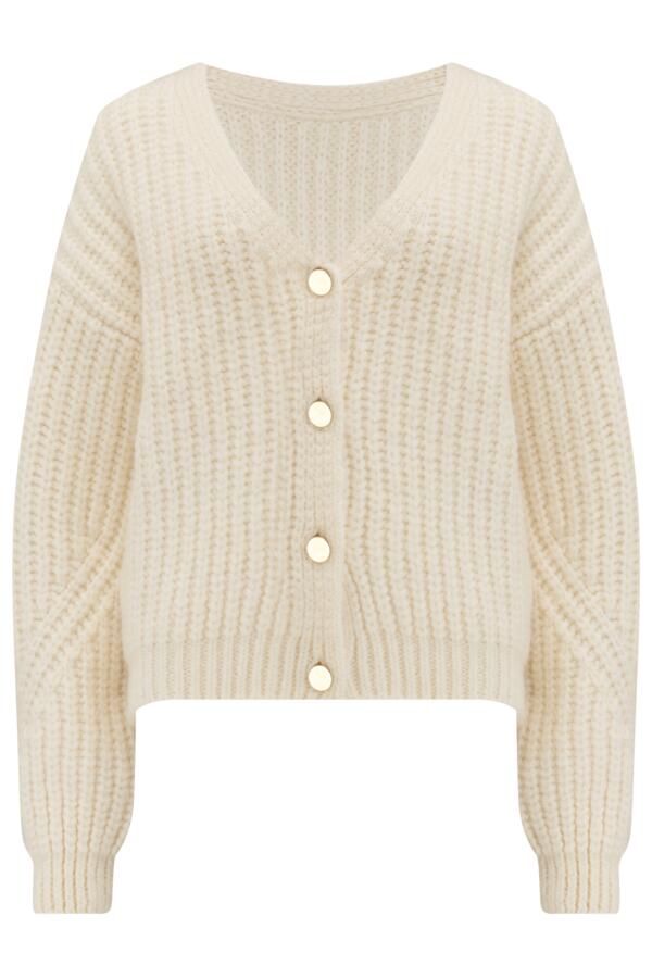 Kelsey Chunky Knit Button Through Cardigan