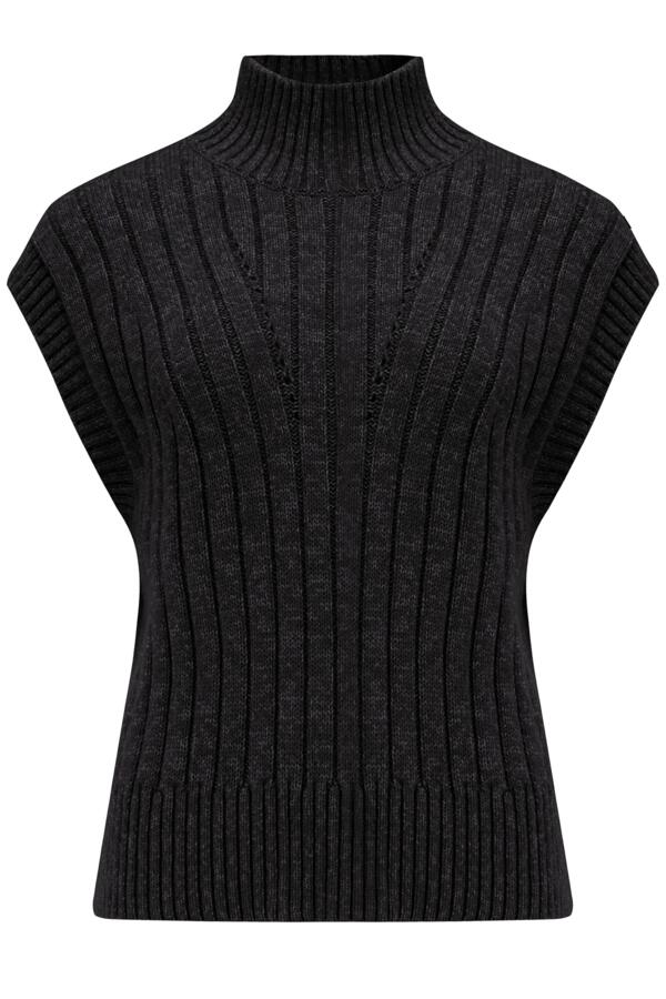 Kady Cropped Ribbed Knit Vest