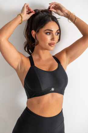 Energy Empower U/W Lightly Padded Convertible Sports Bra  - Black