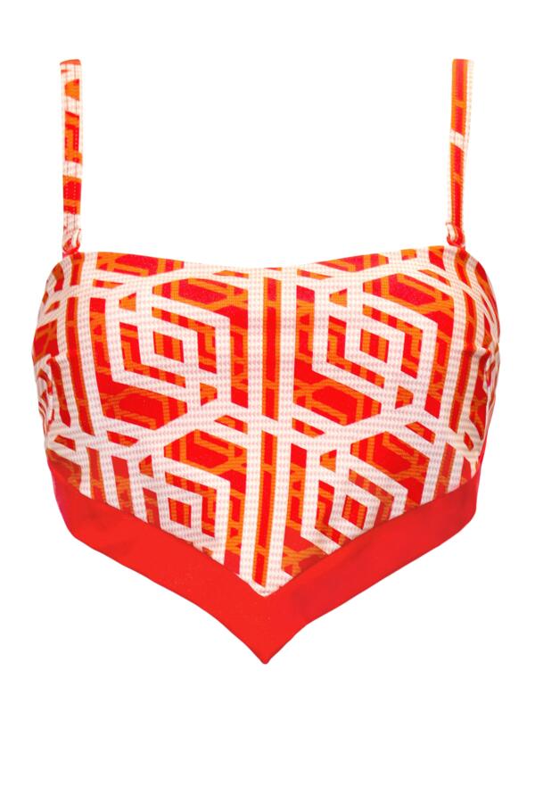 Casablanca Underwired Strapless Scarf Bikini Top