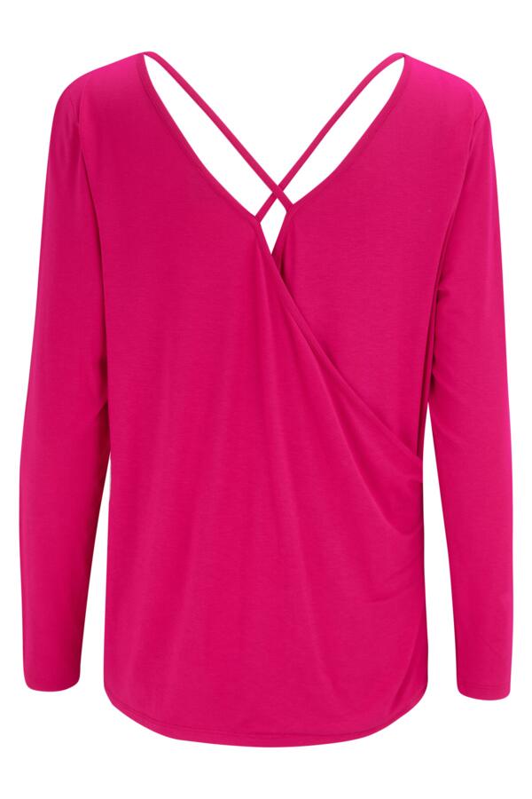 Cross Back Jersey Yoga Top