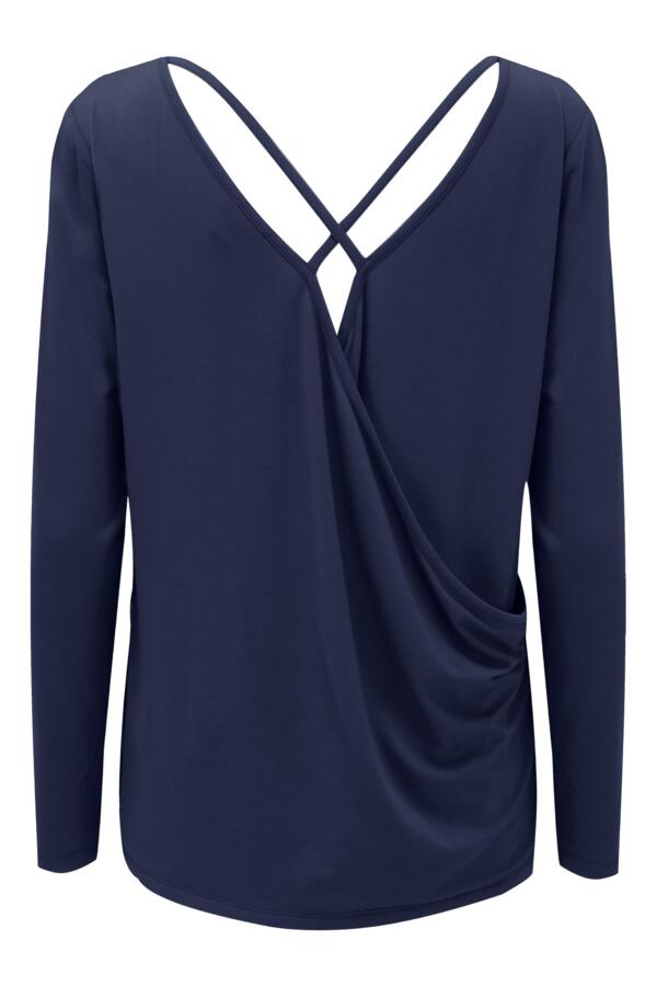 Cross Back Jersey Yoga Top