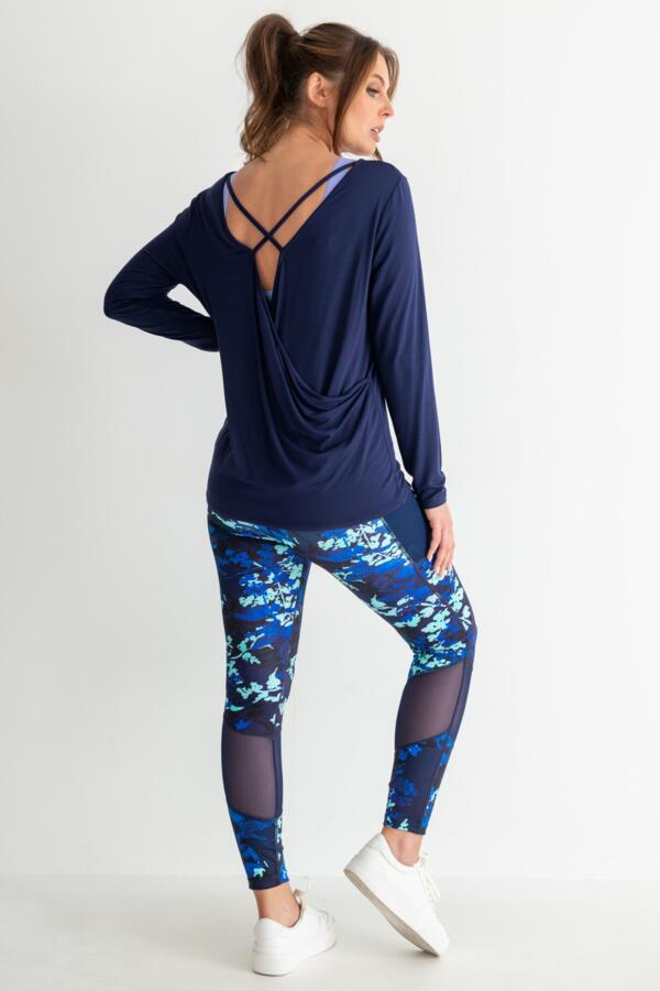 Energy Printed Mesh Panel Legging