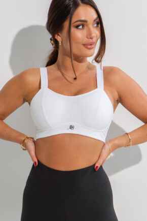 Energy Empower U/W Lightly Padded Convertible Sports Bra  - White